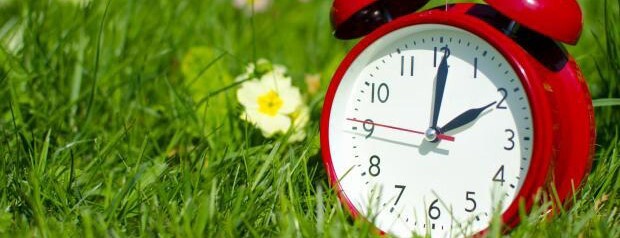Clock showing Spring Time Change